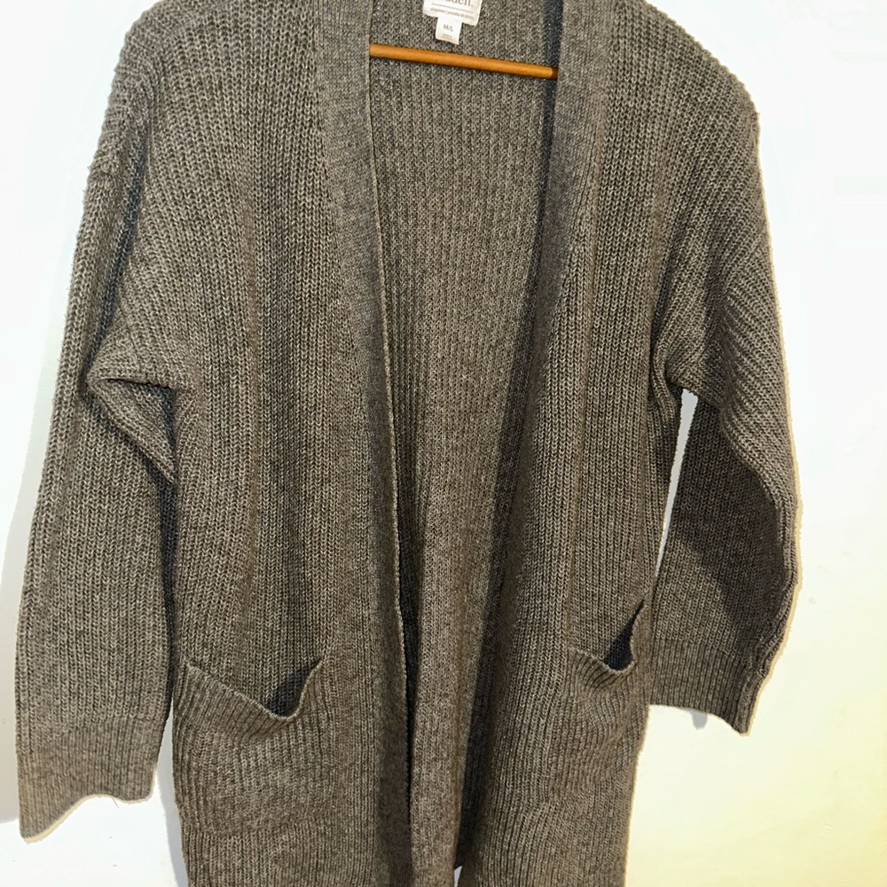 Auden Charcoal Open-Front Cardigan